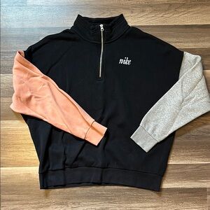 Nike Black, Gray, and Pink Sweater